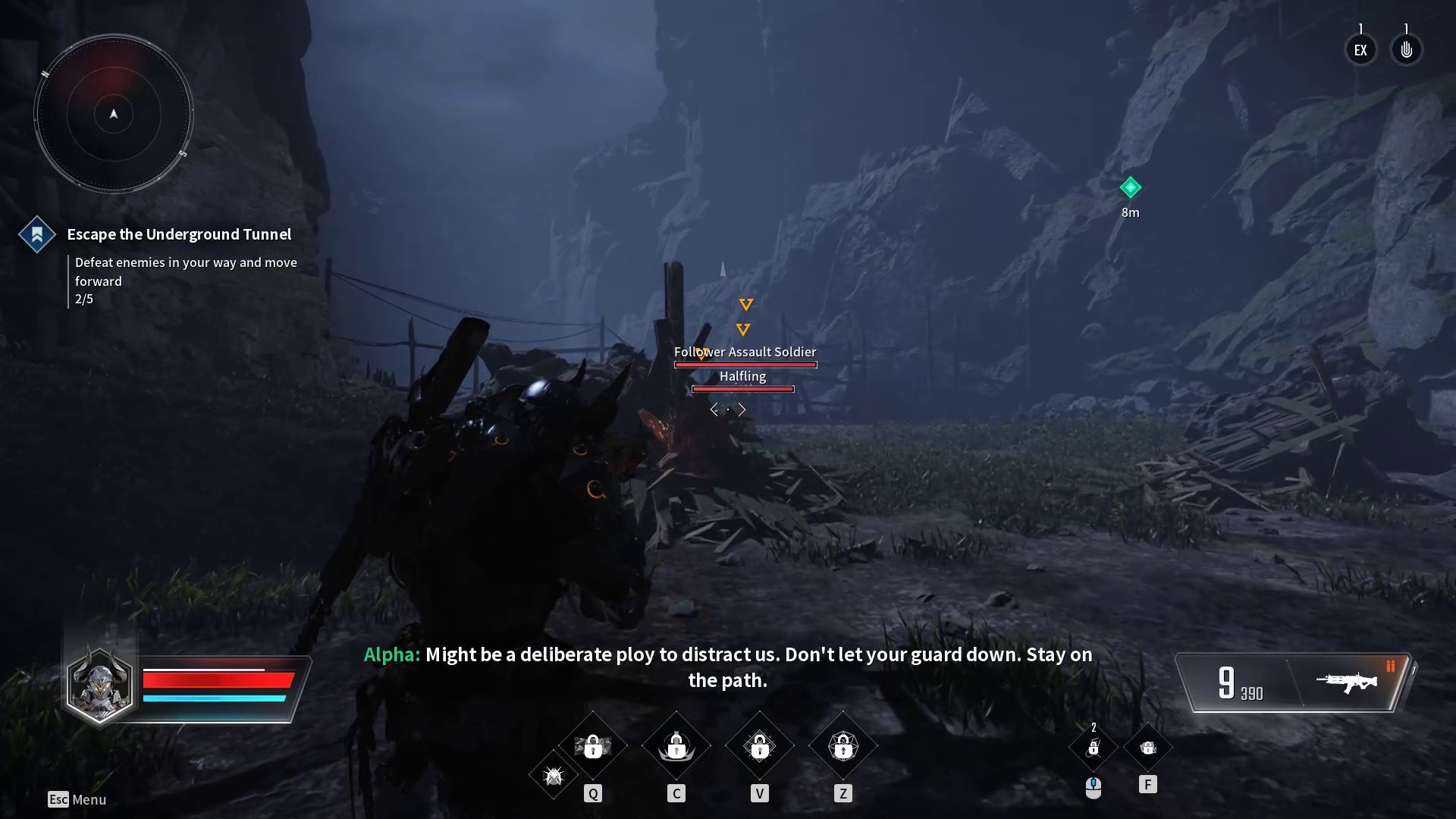 The First Descendant Beta - Escape the Underground Tunnel Mission