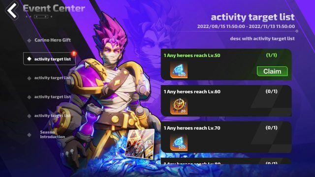Torchlight Infinite Event Center