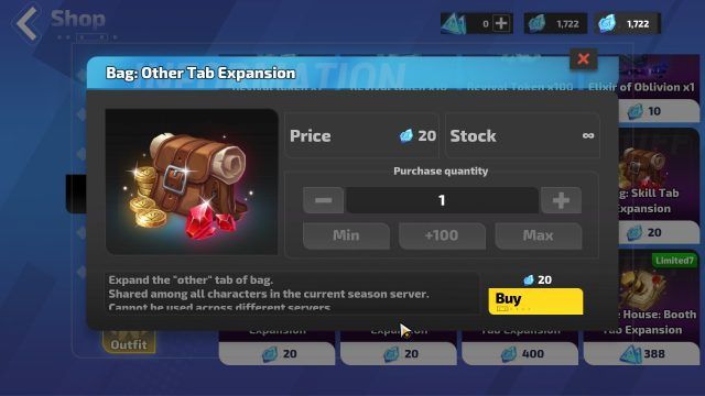 Torchlight Infinite Shop