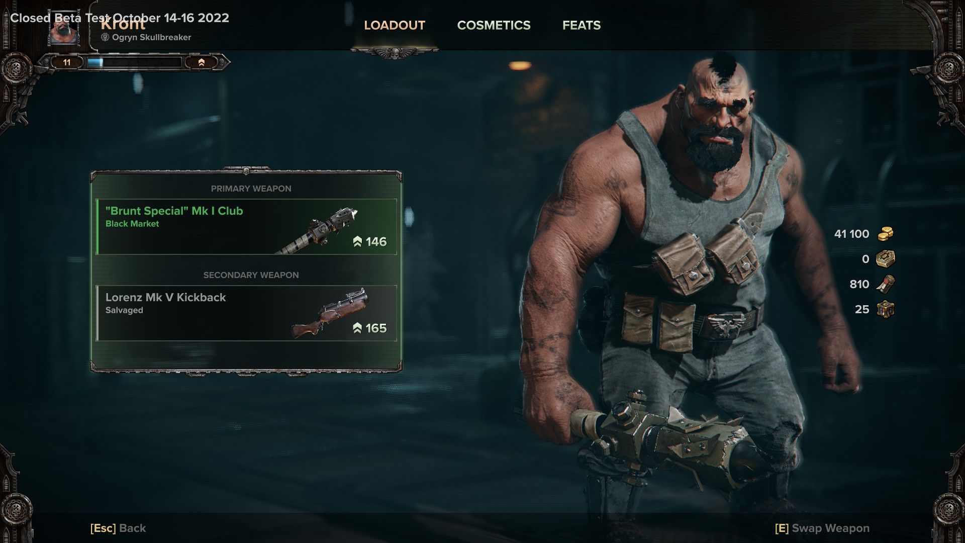 Warhammer 40K Darktide Loadout and Wargear