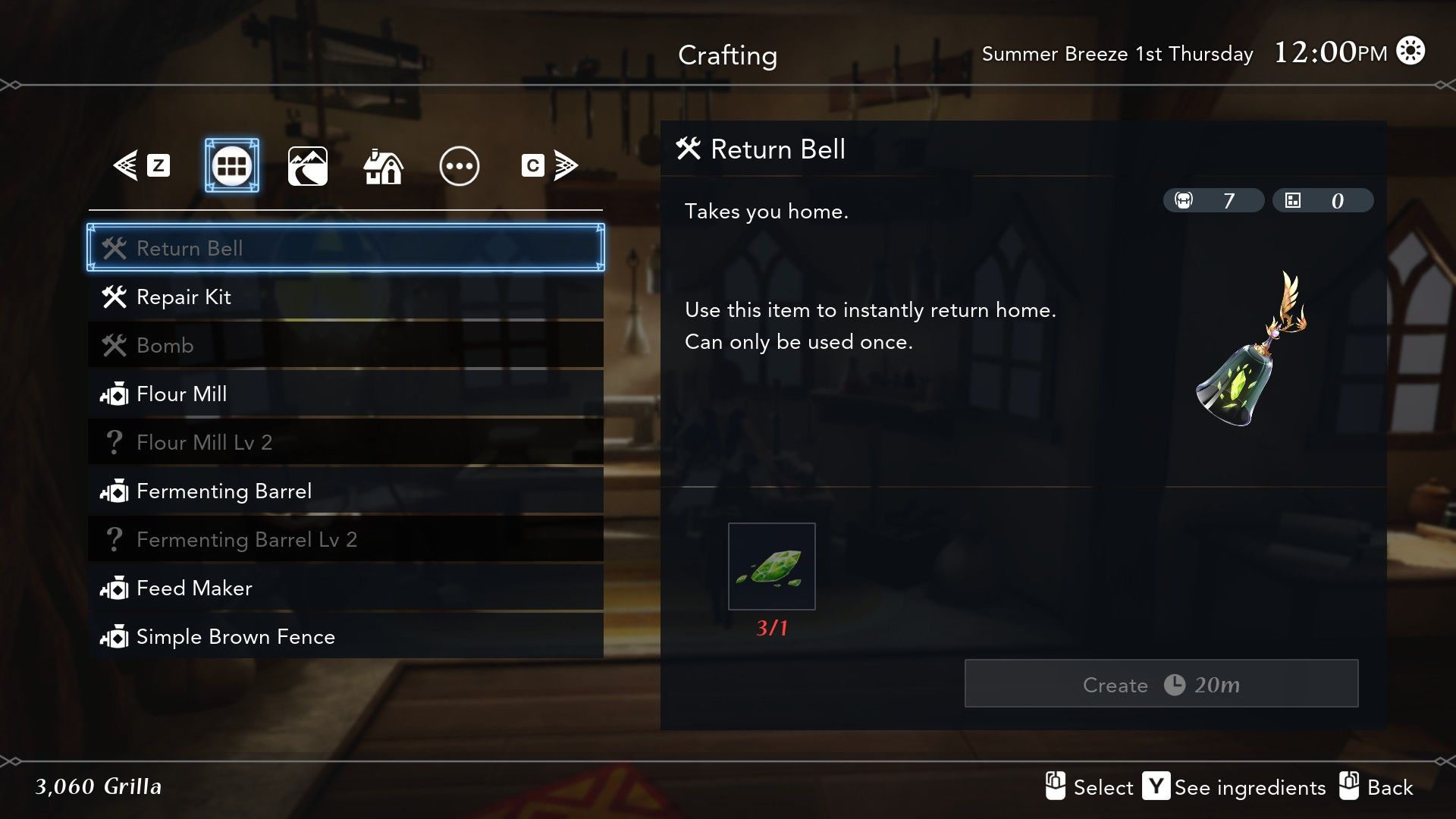 HARVESTELLA Beginner Guide - Reserve Bell Crafting