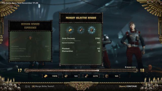 Plasteel and Diamantine Rewards