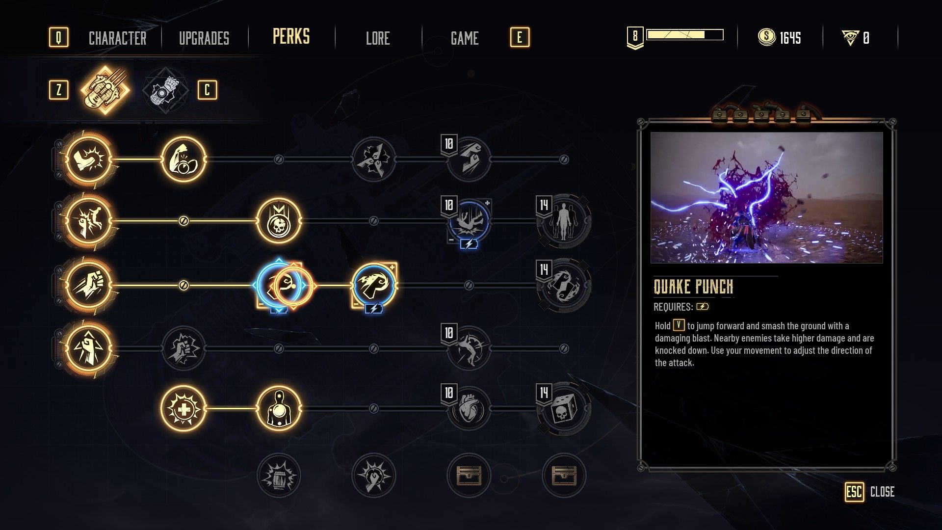 Quake Punch Perk