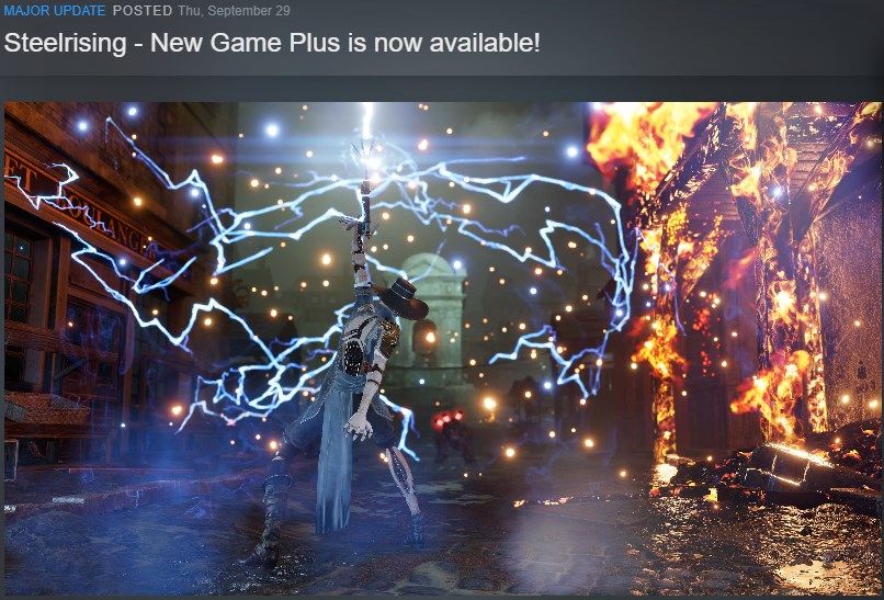 Steelrising New Game Plus Update