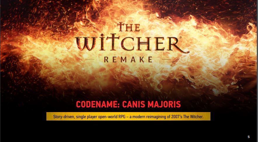 The Witcher Remake Confirmed As A Single Player Open World RPG
