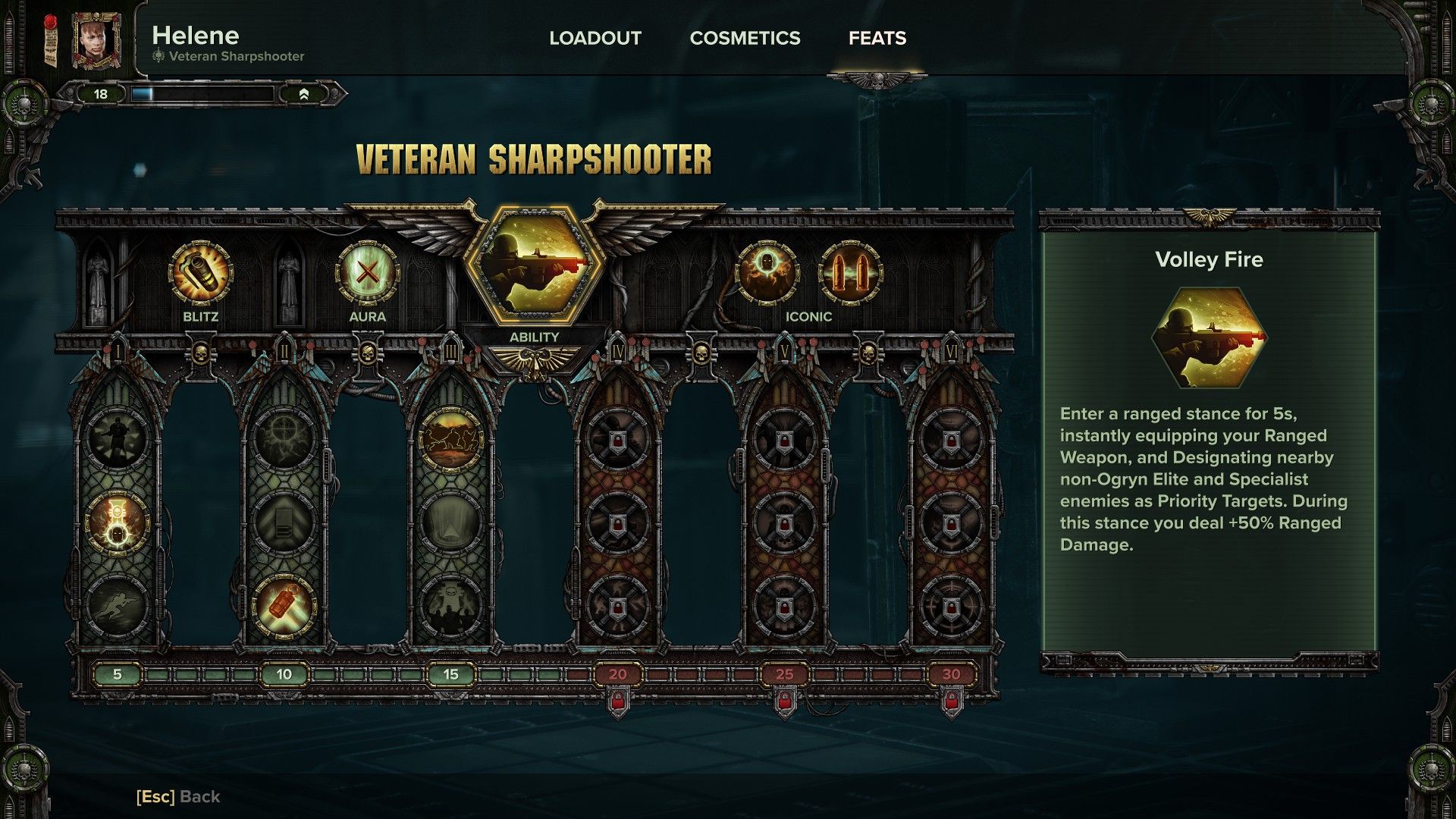 Veteran Sharpshooter - Volley Fire Class Ability