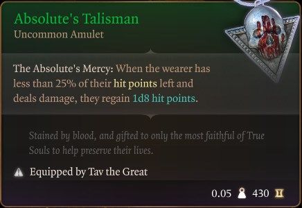Absolute&rsquo;s Talisman