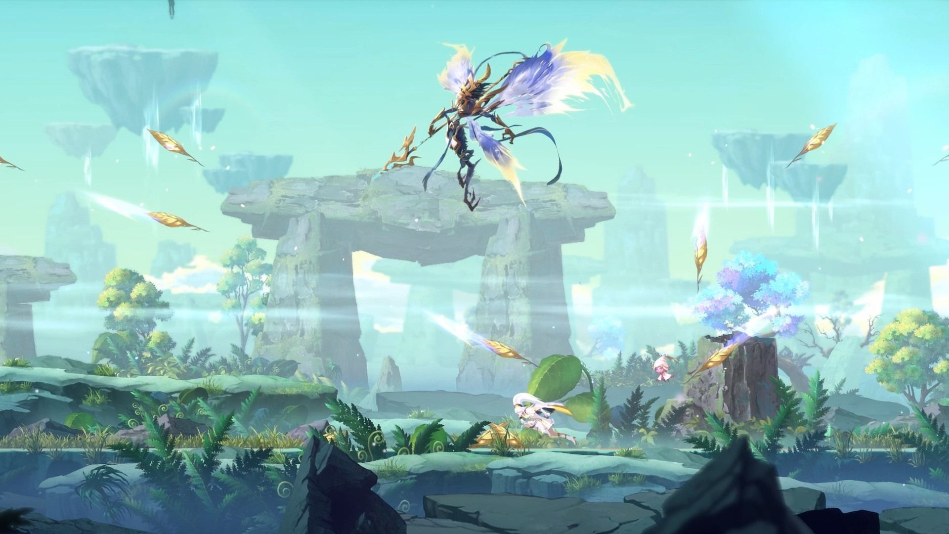 Frantic Boss Fights in Aftermimage