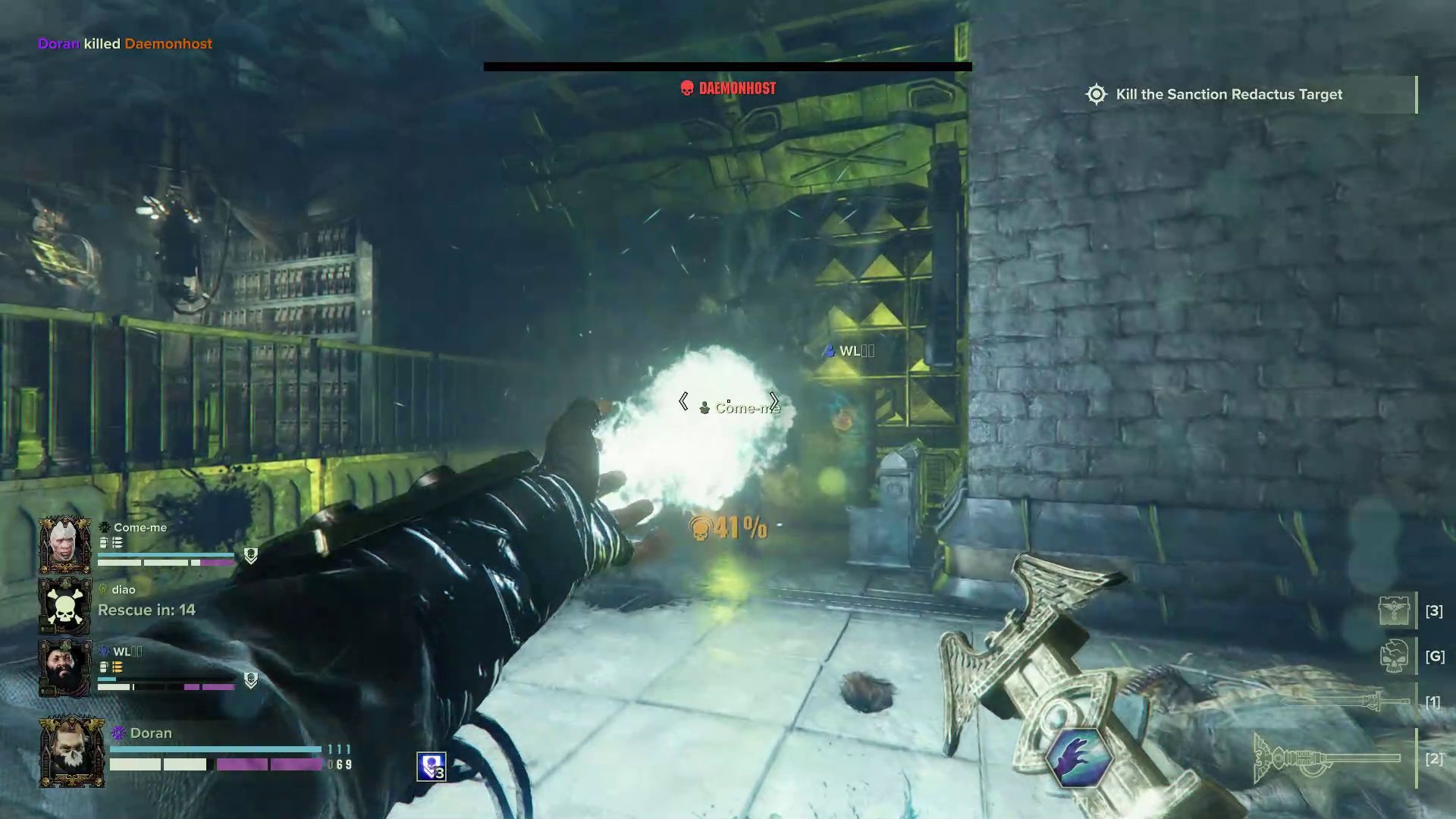 Killing a Daemonhost Using Purgatus Force Staff