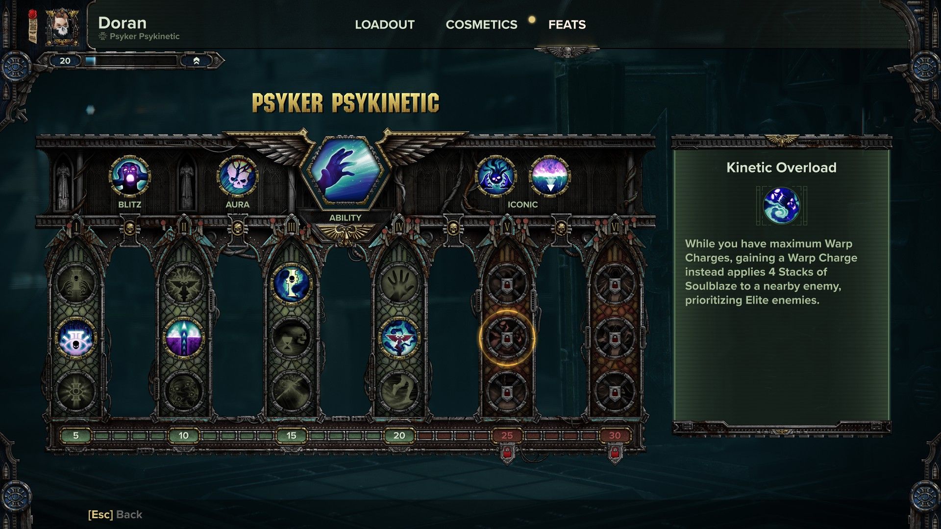 Psyker Psykinetic Class Guide - Kinetic Overload Feat