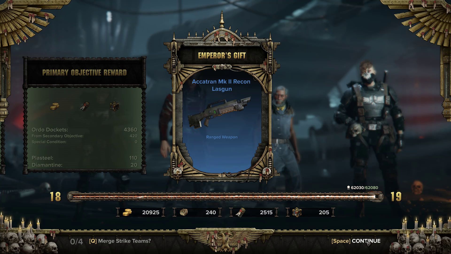 Rewards in Darktide