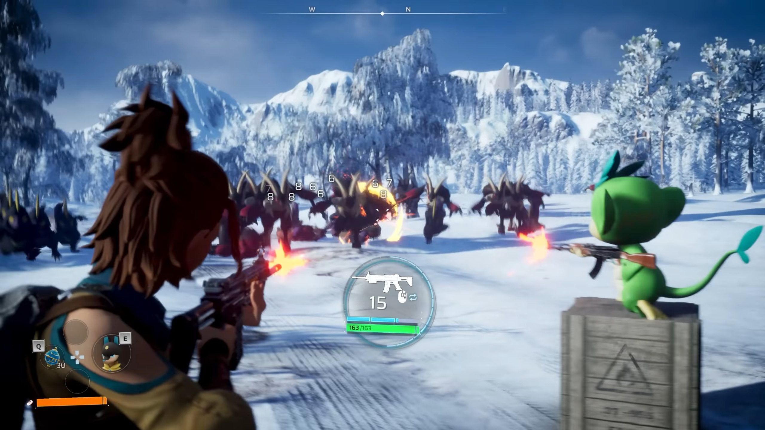 The Player and Their Tanzee Mowing Down Hordes
