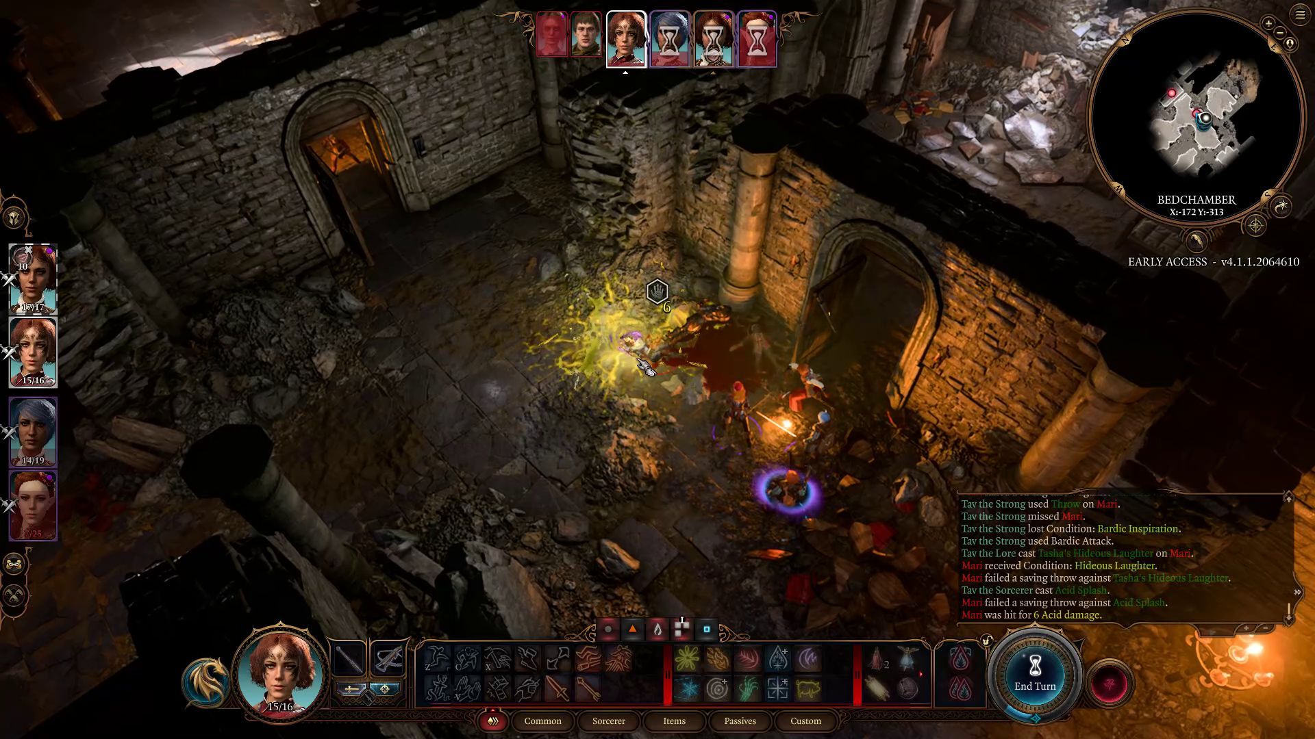 Baldur’s Gate 3 Draconic Bloodline Sorcerer Build Guide - Acid Splash in Combat