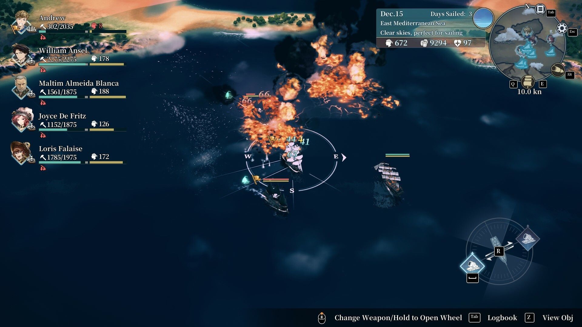 Naval Combat in Sailing Era