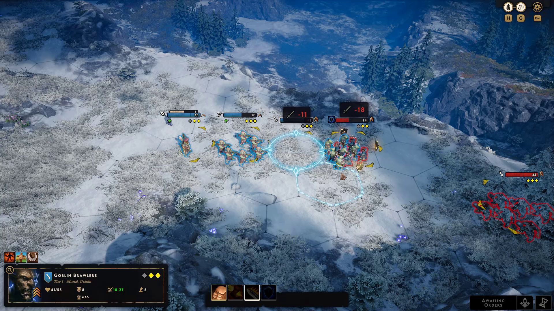Combat in SpellForce Conquest of Eo