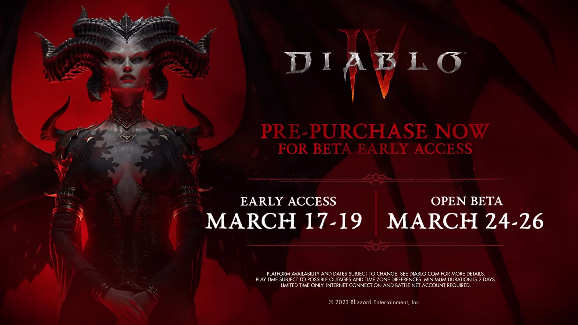 Diablo 4 Open Beta and Early Access Dates Announced
