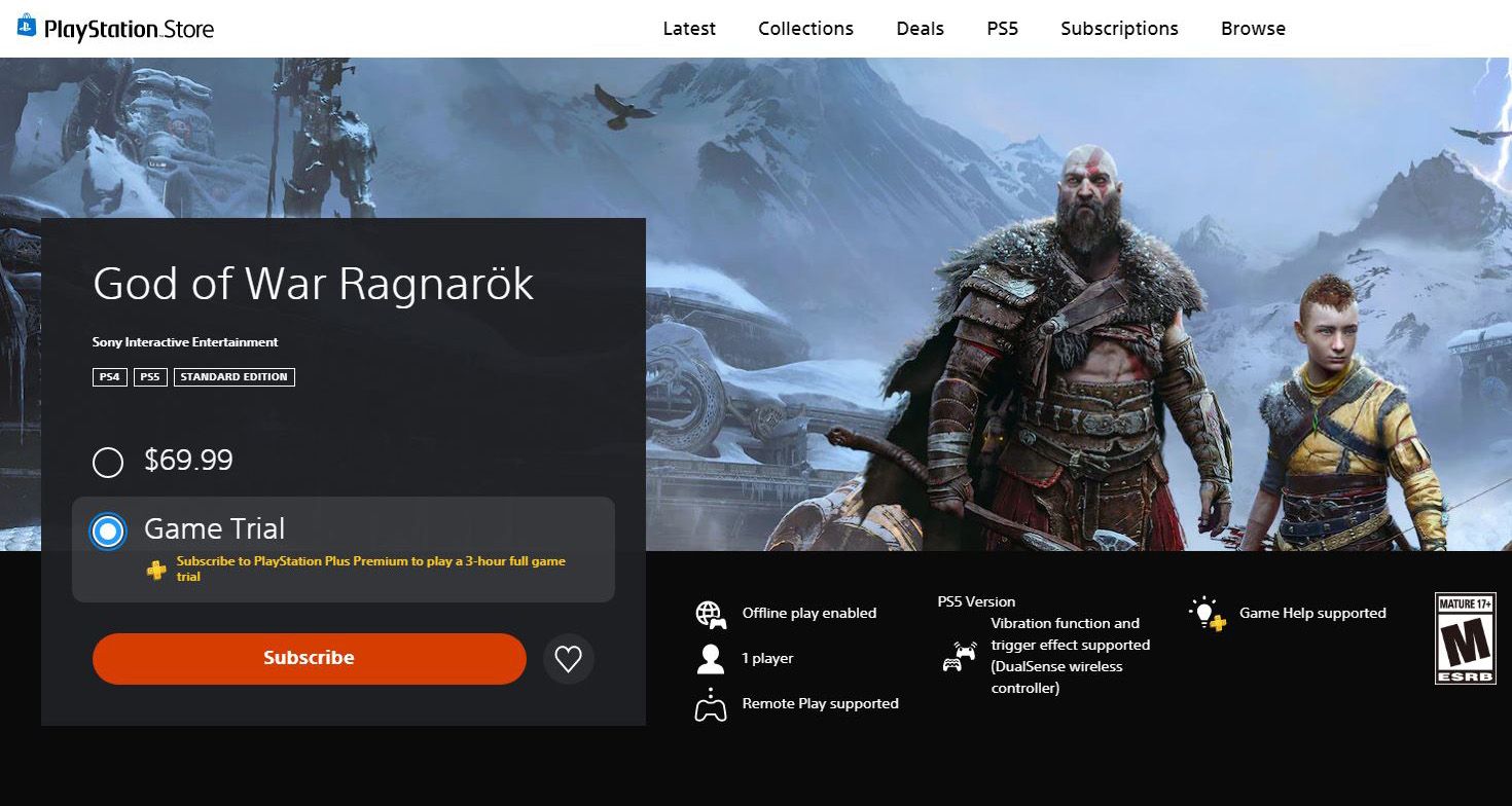 PS Plus Premium Lets You Play God of War Ragnarok in 3 Hour Trial