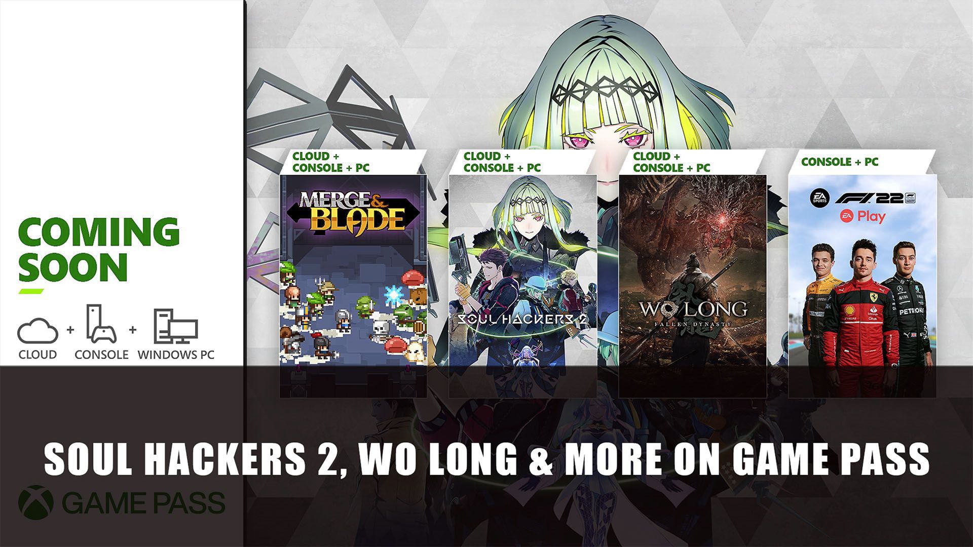 Soul Hackers 2 Wo Long &amp; More on Game Pass