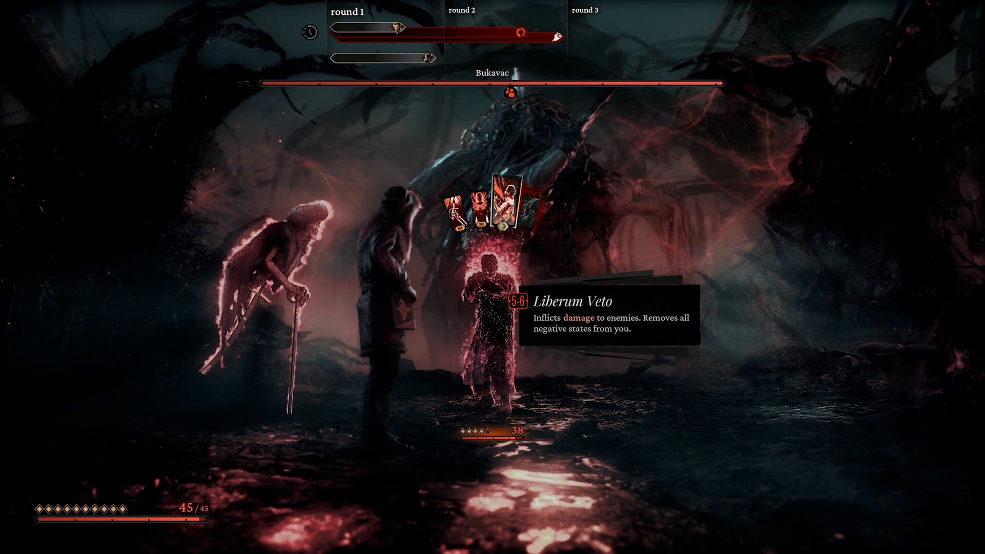 The Thaumaturge Combat Screen