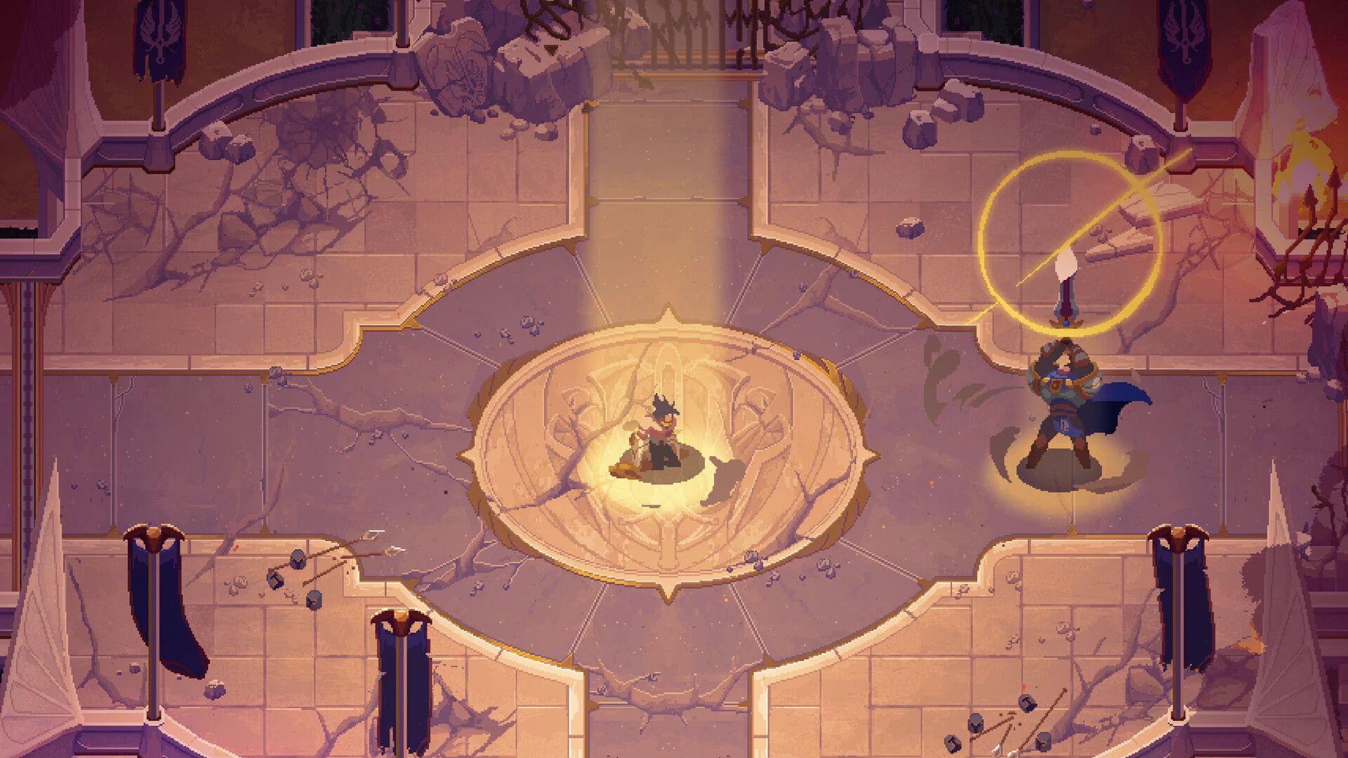 A Mageseeker Boss Battle