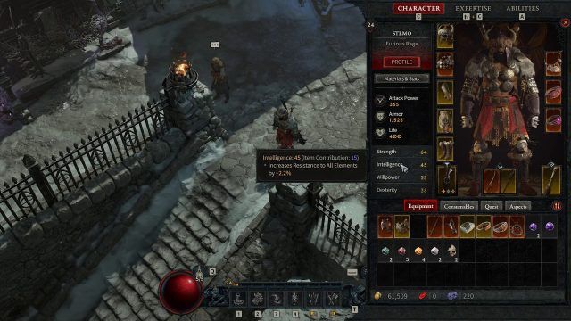 Barbarian&rsquo;s Intelligence Attribute
