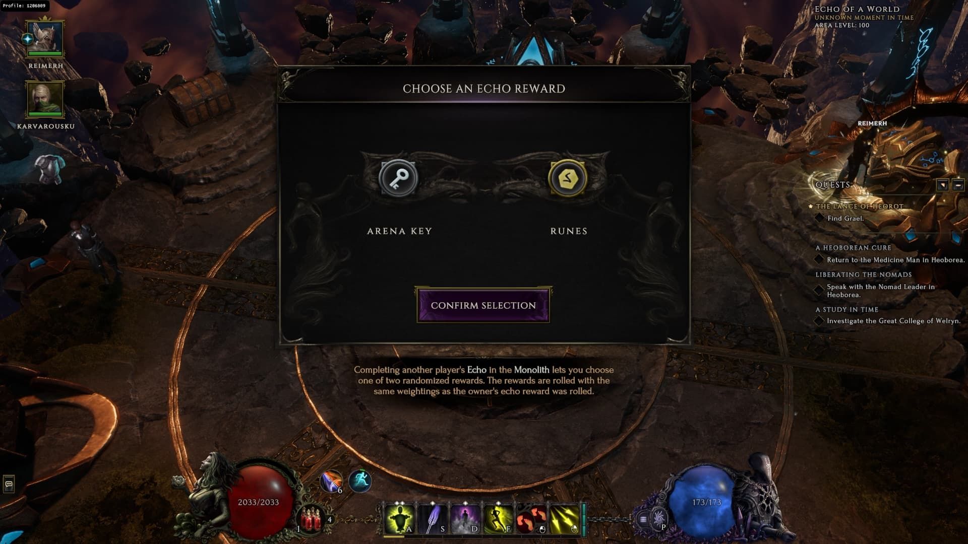 Choose-Your-Own-Reward in Multiplayer Endgame