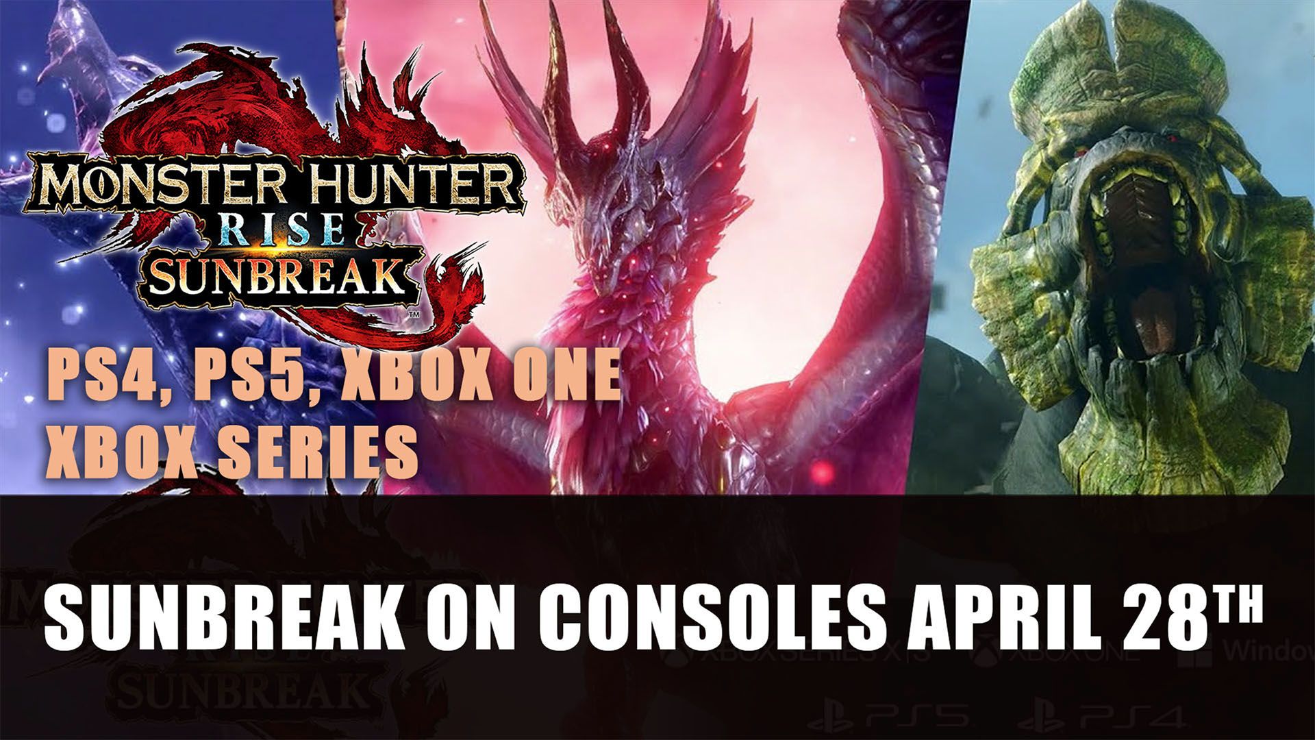 Monster Hunter Rise Sunbreak On Consoles April 28th