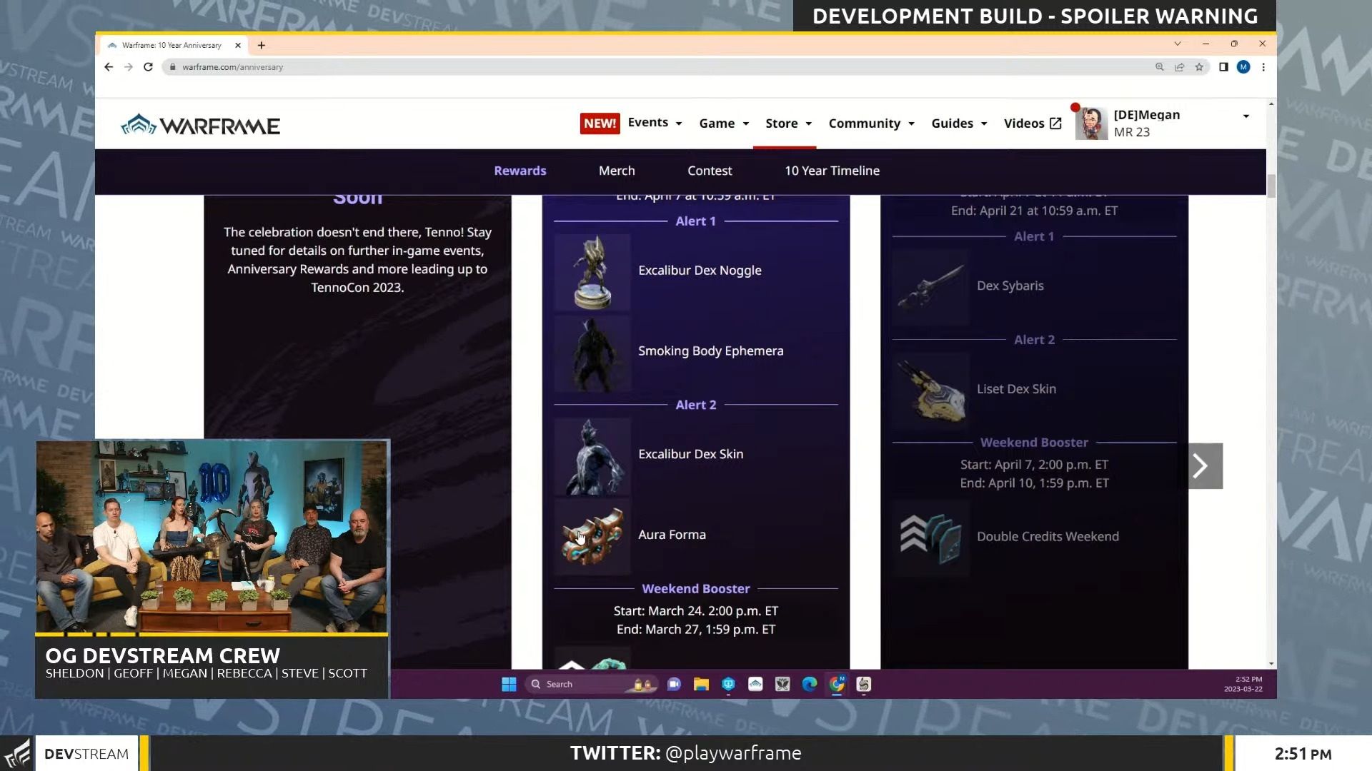 The Warframe Anniversary Site