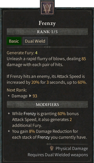 Diablo 4 Barbarian Build - Frenzy