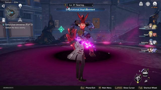 Gravitational Imprisonment (Technique) in Combat