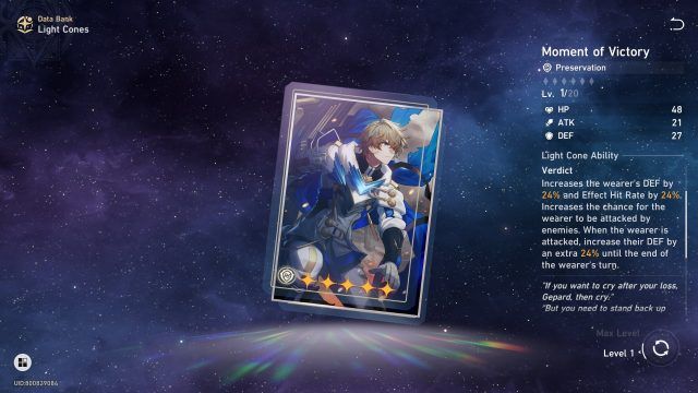 Honkai: Star Rail Gepard Guide - Moment of Victory
