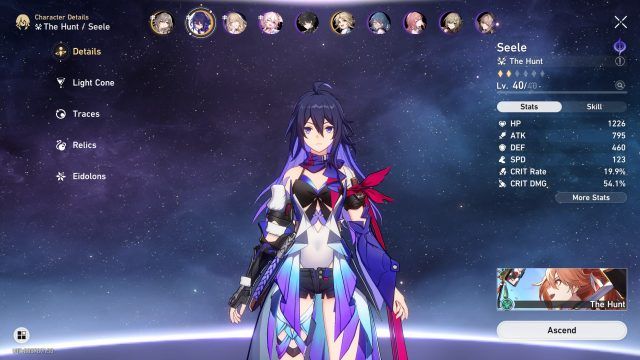 Honkai: Star Rail Seele Build Guide - Stats