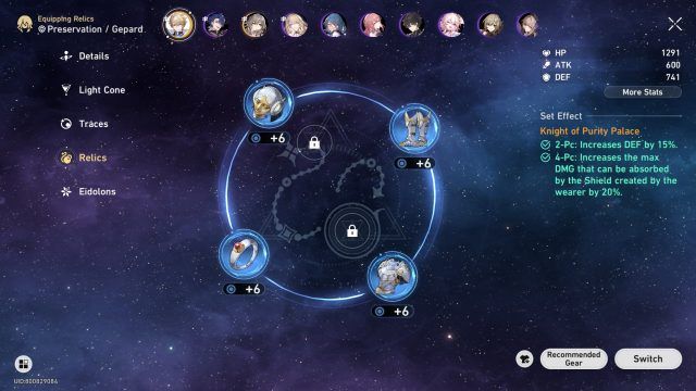 Honkai: Star Rail Gepard Guide - Sets