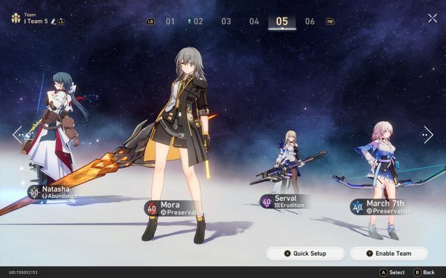 Honkai: Star Rail March 7th Build - Team composition