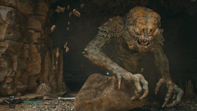 Jedi Survivor Guide - The Rancor is a tough early game Boss.