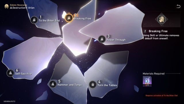 Breaking Free Eidolon at Level 2