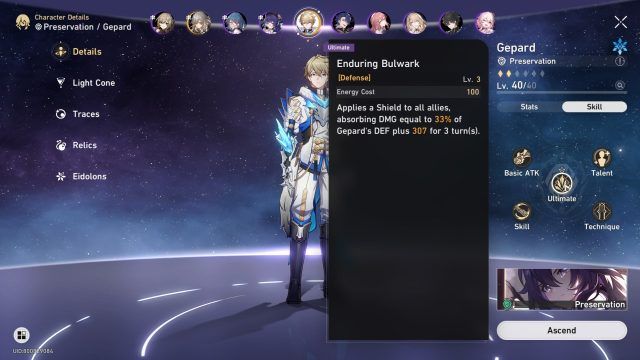 Clara Build Guide - Gepard Enduring Bulwark Ultimate Ability