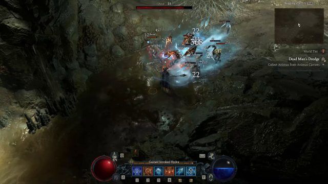 Diablo 4 Frost Fire Sorcerer Build - Casting Multiple Blizzard to Chill and Freeze Enemies