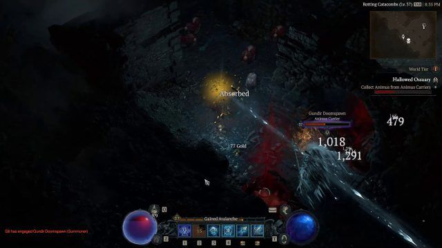 Ice Shards Skill in Combat