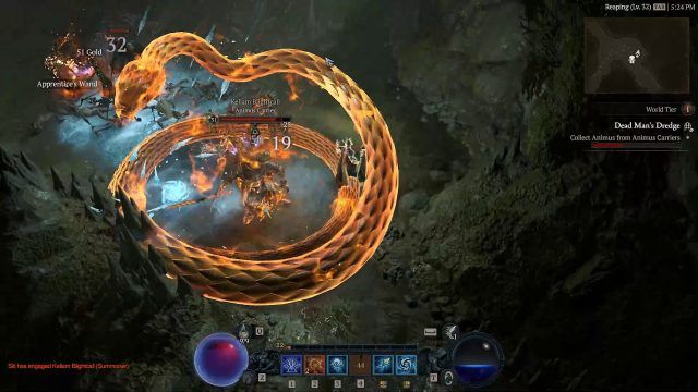 Diablo IV Sorceress Build - Conjuring a Serpent with the Inferno Ultimate Skill