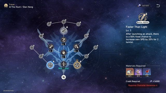 Faster than Light Bonus Ability