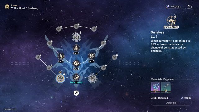 Guileless Bonus Ability