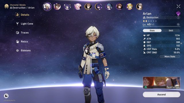 Honkai Star Rail Arlan Build Guide