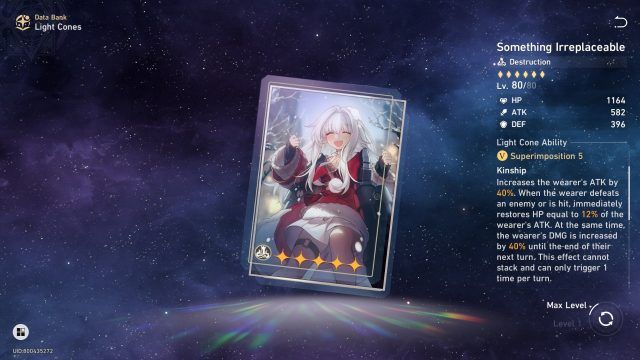 Honkai Star Rail Clara Guide - Something Irreplaceable (5-Star Light Cone)