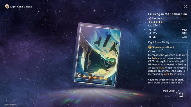 Honkai Star Rail Dan Heng Guide - Cruising in the Stellar Sea (5-Star Light Cone)