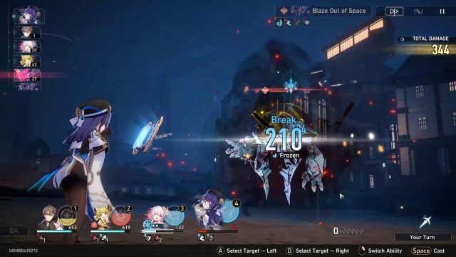 Honkai Star Rail Pela in Combat