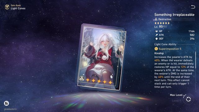 Honkai Star Rail Physical Trailblazer Guide - Something Irreplaceable (5-Star Light Cone)