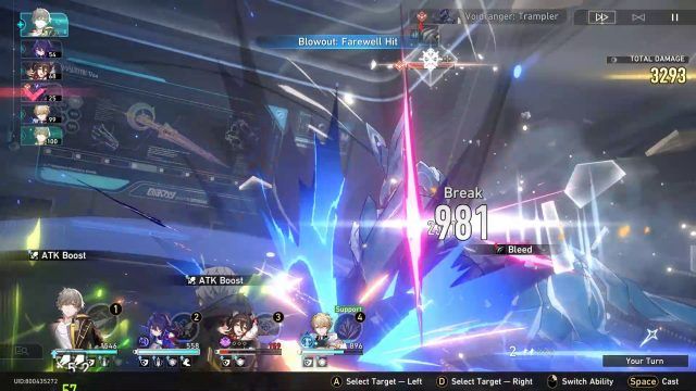 Honkai Star Rail Physical Trailblazer in Combat
