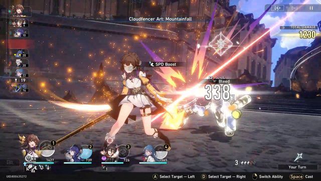 Honkai Star Rail Sushang in Combat