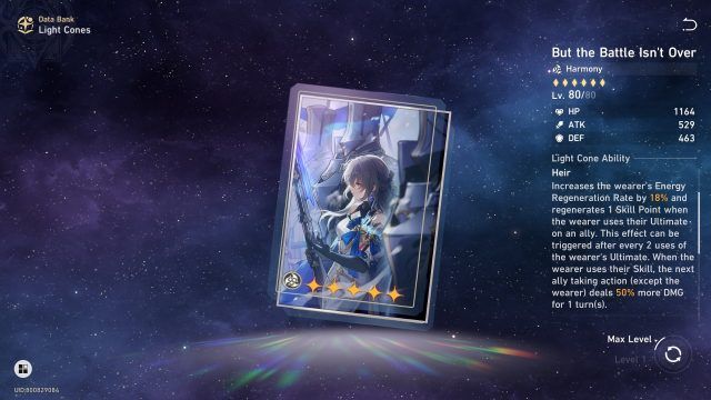 Honkai Star Rail Tingyun Guide - But the Battle Isn&rsquo;t Over (5-Star Light Cone).jpg